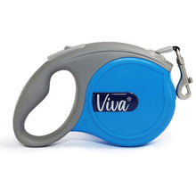 Load image into Gallery viewer, Retractable dog lead - blue in colour, various sizes available