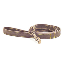 Load image into Gallery viewer, Brown long 1m dog lead. Made in the UK
