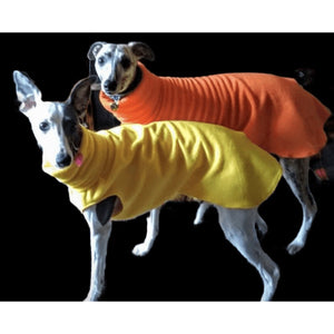 whippet fleece Pyjamas in a choice of colours and with a snood collar