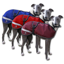 Load image into Gallery viewer, Kellings Dog Coats - starbright whippet coats uk made. The trendy whippet. sighthound coats
