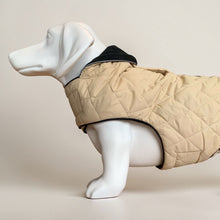 Load image into Gallery viewer, dachshund waterproof quilted coat - fleece lined - pockets
