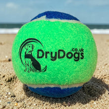 Load image into Gallery viewer, Blue/Green DryDogs Tennis Ball Toy
