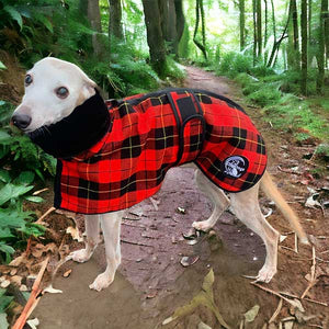 Fleece faux fur lumberjack sighthound coat