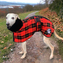 Load image into Gallery viewer, Fleece faux fur lumberjack sighthound coat
