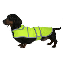 Load image into Gallery viewer, Hi-Vis Dachshund Dog Coat
