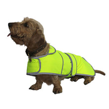 Load image into Gallery viewer, Hi-Vis Dachshund Dog Coat
