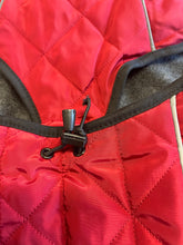 Load image into Gallery viewer, 45cm Red Minot Quilted Winter Dog Coats with Harness Hole (27)
