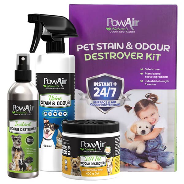 Pet Stain & Odour Destroyer Kit by PowAir