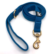 Load image into Gallery viewer, Royal Blue Soft fabric dog lead to match martingale collars
