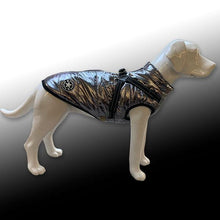 Load image into Gallery viewer, Silver Quilted Waterproof Dog Coat with Built in Harness
