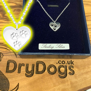 Dog / Pet themed sterling 925 silver pendant and necklaces