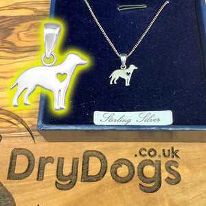 Dog / Pet themed sterling 925 silver pendant and necklaces