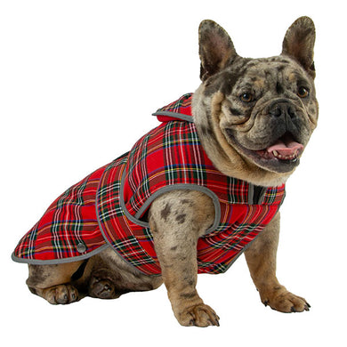 tartan dog coat