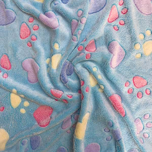 baby blue super soft dog blanket