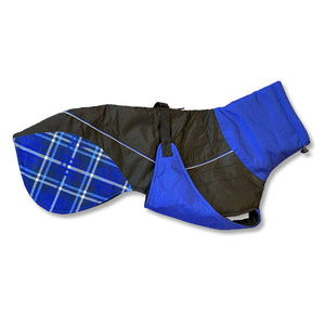 23'' Blue Felton - Sighthound Coat with Underbelly and Harness Hole (3556)