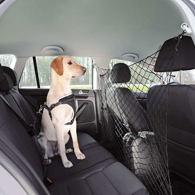 car barrier net to stop dogs getting into front seats of car