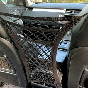 elastic barrier net to keep your dog in the back seat