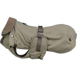 dachshund dog coat in olive green