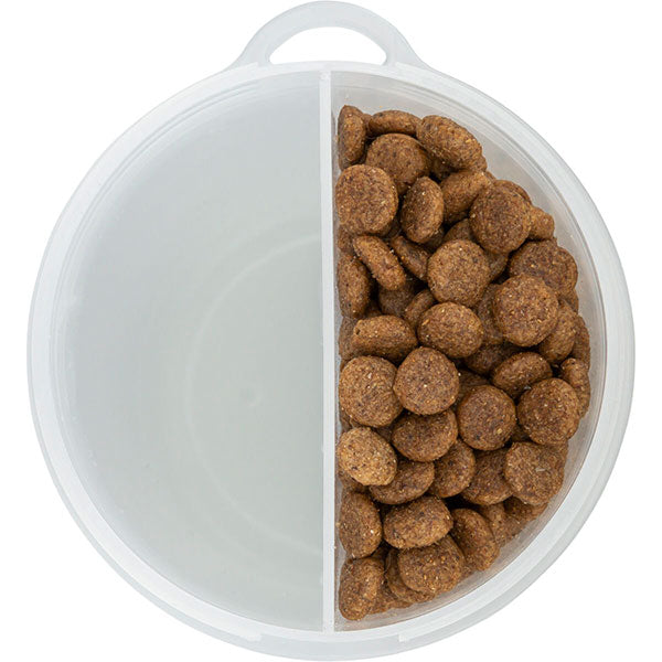 Dual dog food container best sale