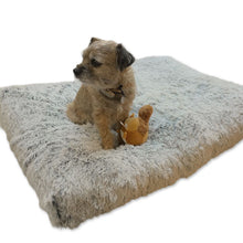 Load image into Gallery viewer, plush dog mattress with zip off cover
