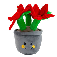 Load image into Gallery viewer, poinsettia christmas dog toy
