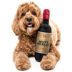 mutt merlot dog toy