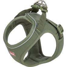 Load image into Gallery viewer, Green dog harness on a white background
