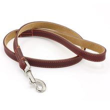 Load image into Gallery viewer, oxblood leather dog lead
