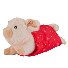 Load image into Gallery viewer, pig in blanket christmas dog toy
