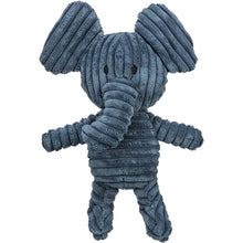 Load image into Gallery viewer, Blue plush elephant toy on a white background

