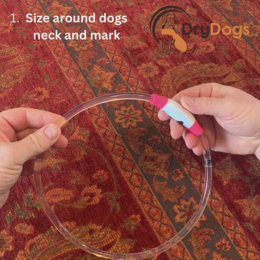 how to resize your light up dog collar