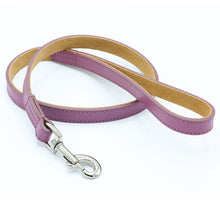 Load image into Gallery viewer, Leather Leads to Match Fishtail Sighthound Collars
