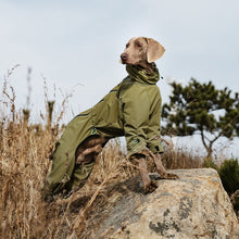 Load image into Gallery viewer, fleece lined, full leg dog trouser suit for winter
