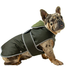 Load image into Gallery viewer, wax dog coat with harness hole and belly protection
