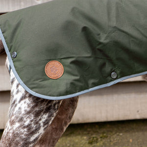 wax dog coat with harness hole and belly protection