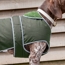 Load image into Gallery viewer, wax dog coat with harness hole and reflective for safety
