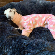 Load image into Gallery viewer, drydogs snuggle donut dog beds navy
