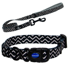 Load image into Gallery viewer, zigzag design recycled dog collars and leads
