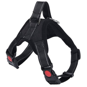 dog harness with close grip handle on back 