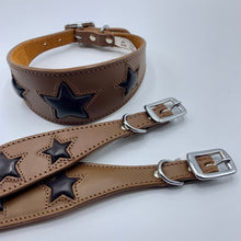 Load image into Gallery viewer, unusual leather greyhound collars
