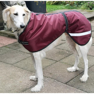 saluki coats - waterproof, fleece lined, reflective for safety