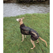 Load image into Gallery viewer, Camouflage greyhound coats uk. hunting greyhound coat. winter greyhound wear
