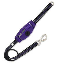 Load image into Gallery viewer, Purple dog lead with built in poo bag and reflective detailing

