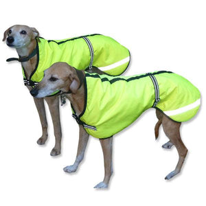 waterproof hivis winter greyhound dog coats
