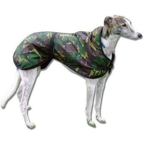 Camouflage greyhound coat - waterproof, windproof, warm lining, adjustable waist and chest strap. k
