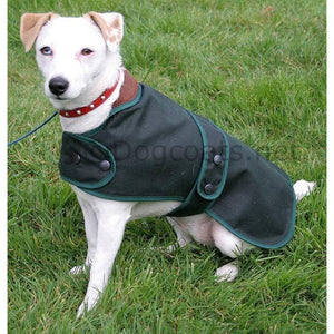 Cosipet hunter wax dog coat green waterproof - barbour dog jacket
