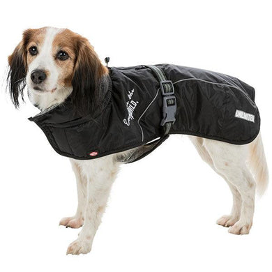 winter dog coat with harness hole and thermal reflective linings