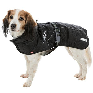 winter dog coat with harness hole and thermal reflective linings