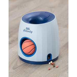 dog treat game with basket ball