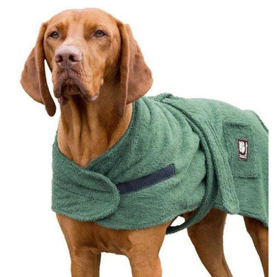 dog towel robe uk. green perfect for bathtime or on the beach.